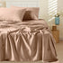 Linen Home Brown solid bedsheet set